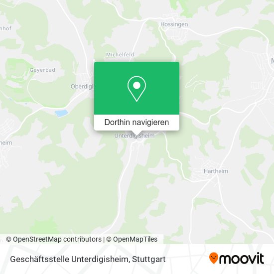 Geschäftsstelle Unterdigisheim Karte