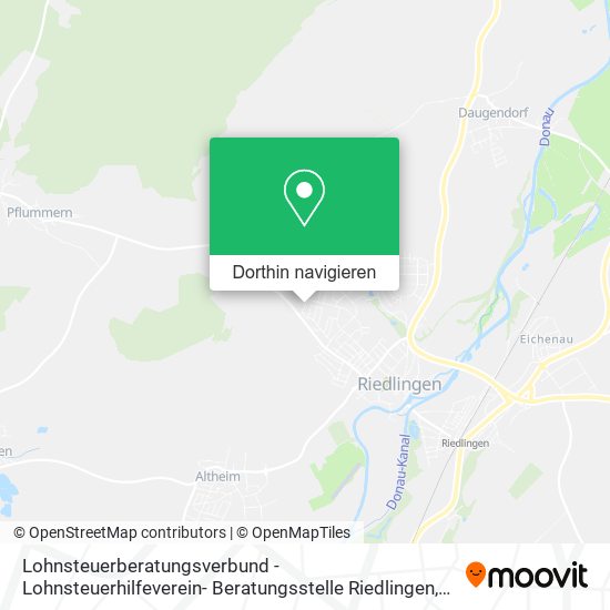 Lohnsteuerberatungsverbund - Lohnsteuerhilfeverein- Beratungsstelle Riedlingen Karte