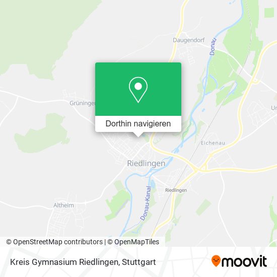 Kreis Gymnasium Riedlingen Karte
