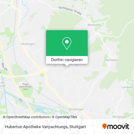 Hubertus-Apotheke Verpachtungs Karte