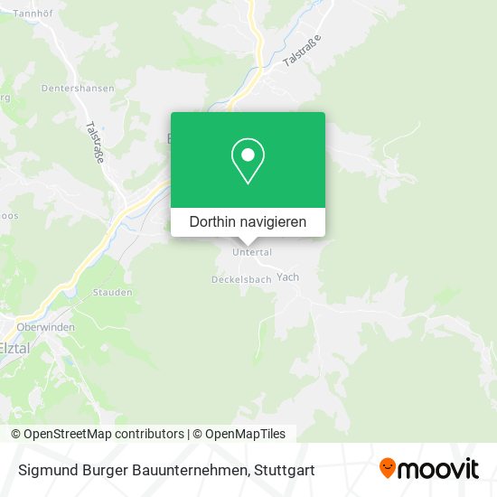 Sigmund Burger Bauunternehmen Karte