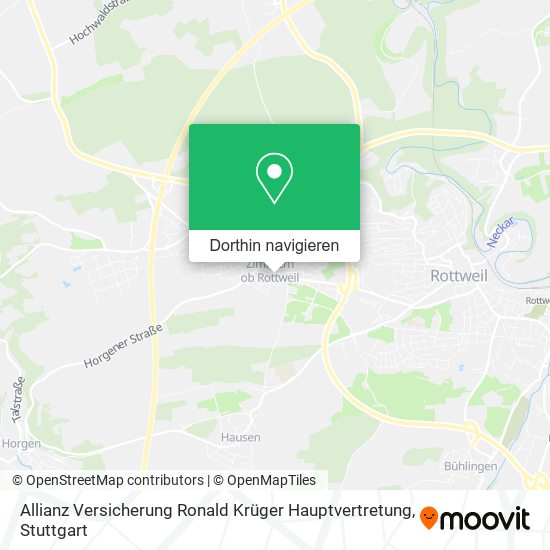 Allianz Versicherung Ronald Krüger Hauptvertretung Karte