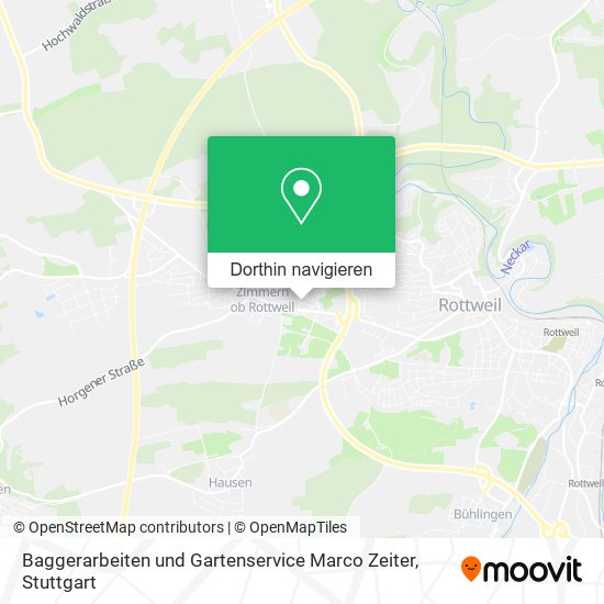 Baggerarbeiten und Gartenservice Marco Zeiter Karte