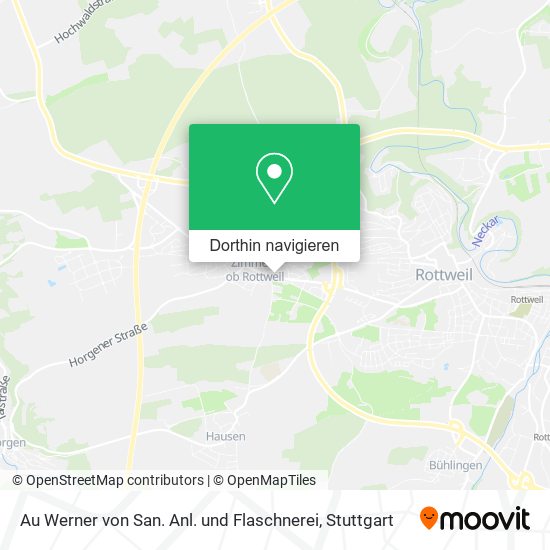 Au Werner von San. Anl. und Flaschnerei Karte