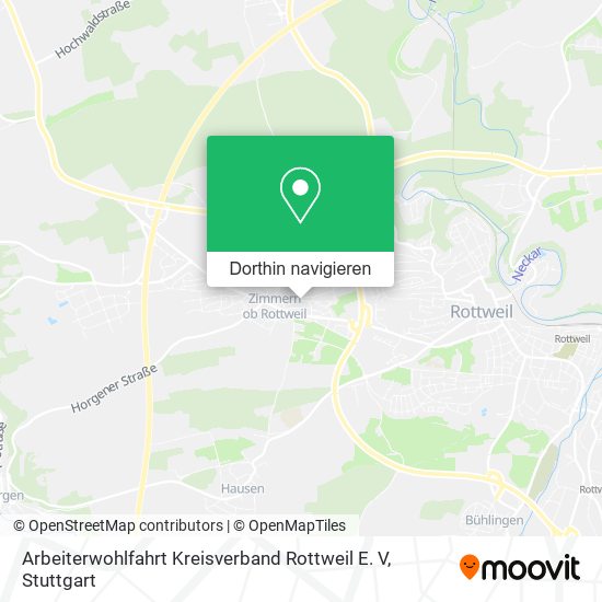 Arbeiterwohlfahrt Kreisverband Rottweil E. V Karte