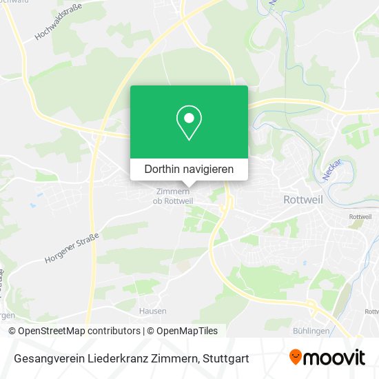 Gesangverein Liederkranz Zimmern Karte