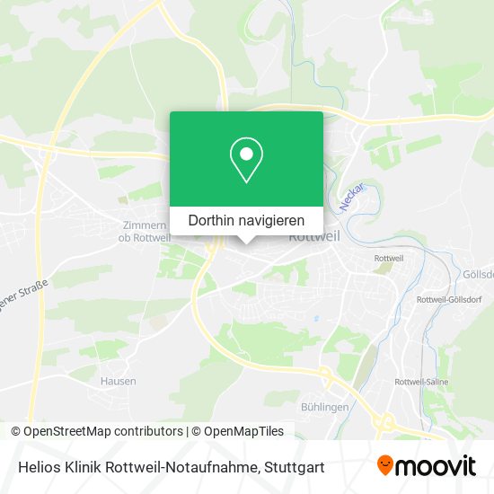 Helios Klinik Rottweil-Notaufnahme Karte