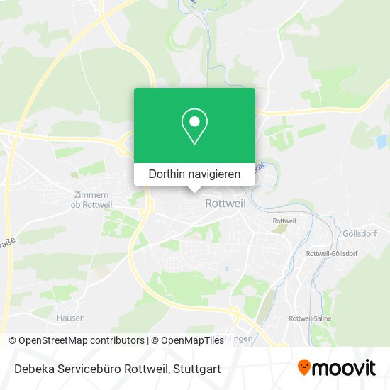 Debeka Servicebüro Rottweil Karte