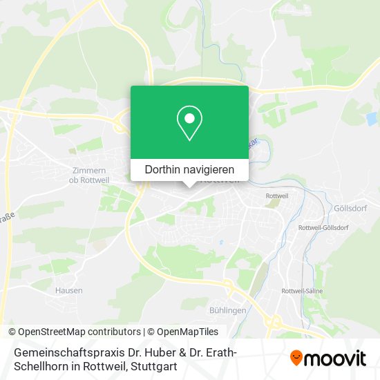 Gemeinschaftspraxis Dr. Huber & Dr. Erath-Schellhorn in Rottweil Karte