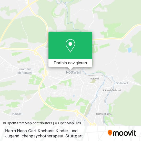 Herrn Hans-Gert Knebuss Kinder- und Jugendlichenpsychotherapeut Karte