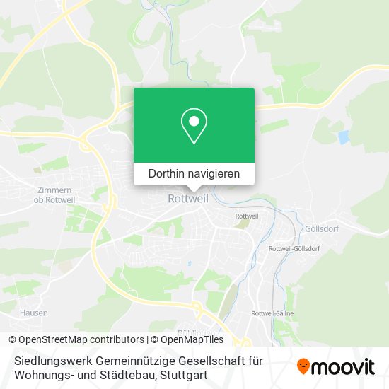 Siedlungswerk Gemeinnützige Gesellschaft für Wohnungs- und Städtebau Karte
