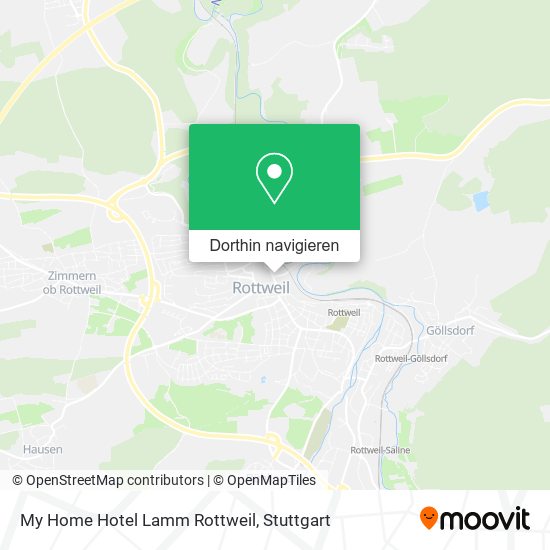My Home Hotel Lamm Rottweil Karte