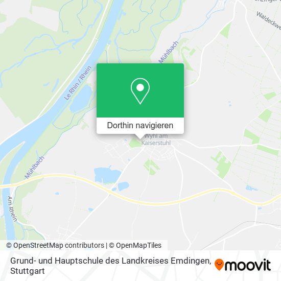 Grund- und Hauptschule des Landkreises Emdingen Karte