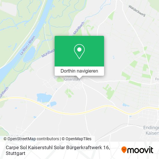 Carpe Sol Kaiserstuhl Solar Bürgerkraftwerk 16 Karte