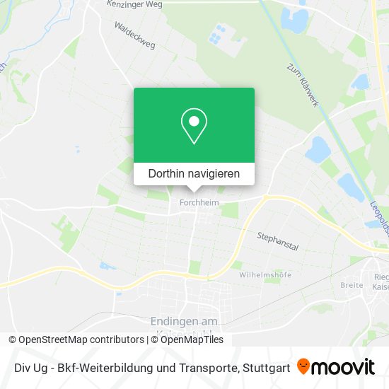 Div Ug - Bkf-Weiterbildung und Transporte Karte