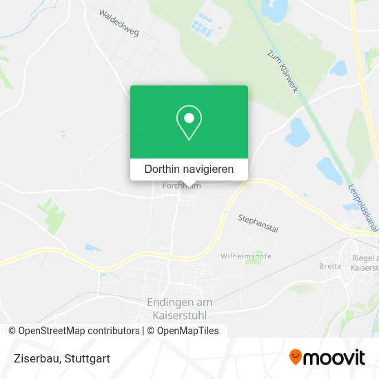 Ziserbau Karte