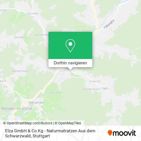 Elza GmbH & Co.Kg - Naturmatratzen Aus dem Schwarzwald Karte