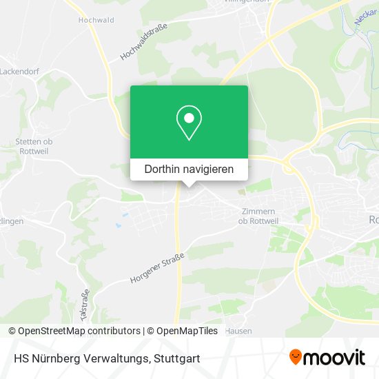 HS Nürnberg Verwaltungs Karte