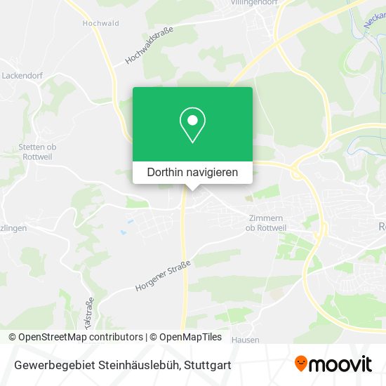 Gewerbegebiet Steinhäuslebüh Karte