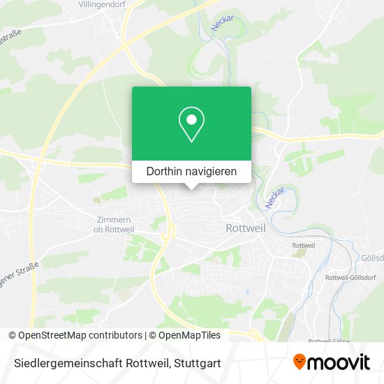 Siedlergemeinschaft Rottweil Karte