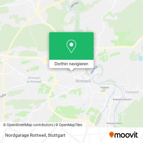 Nordgarage Rottweil Karte