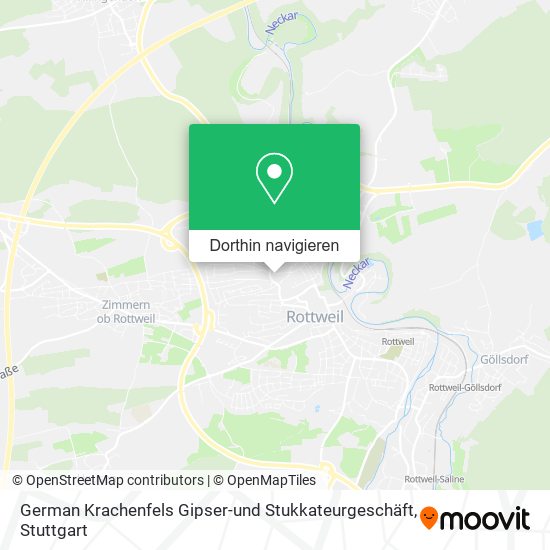 German Krachenfels Gipser-und Stukkateurgeschäft Karte