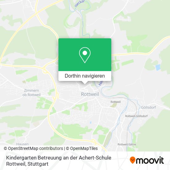 Kindergarten Betreuung an der Achert-Schule Rottweil Karte