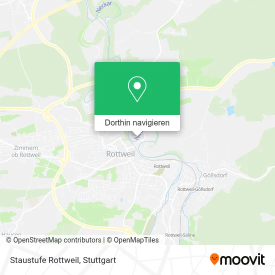 Staustufe Rottweil Karte