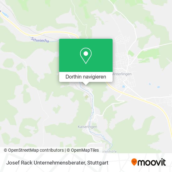 Josef Rack Unternehmensberater Karte