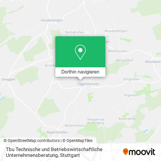 Tbu Technische und Betriebswirtschaftliche Unternehmensberatung Karte