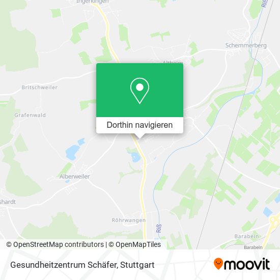 Gesundheitzentrum Schäfer Karte