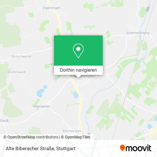 Alte Biberacher Straße Karte