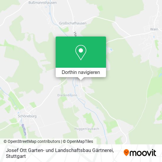 Josef Ott Garten- und Landschaftsbau Gärtnerei Karte