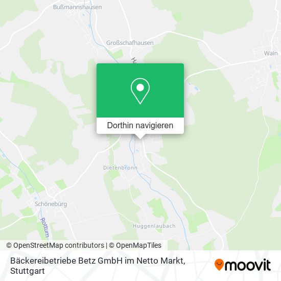 Bäckereibetriebe Betz GmbH im Netto Markt Karte