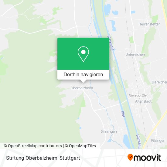 Stiftung Oberbalzheim Karte