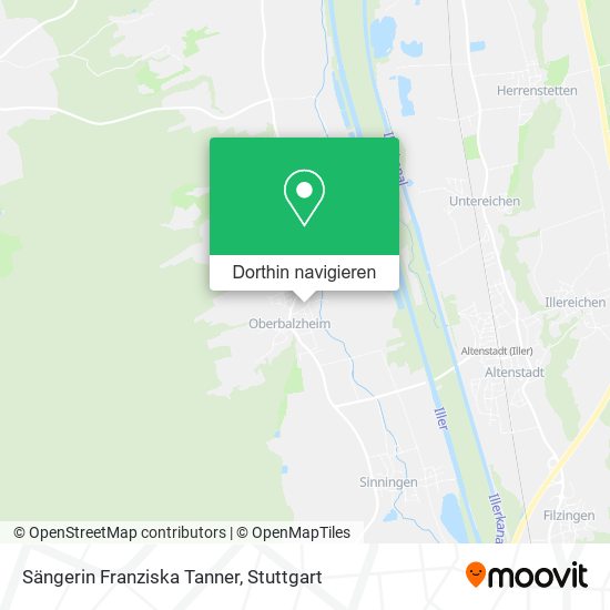 Sängerin Franziska Tanner Karte