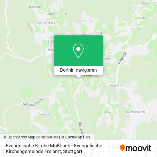 Evangelische Kirche Mußbach - Evangelische Kirchengemeinde Freiamt Karte