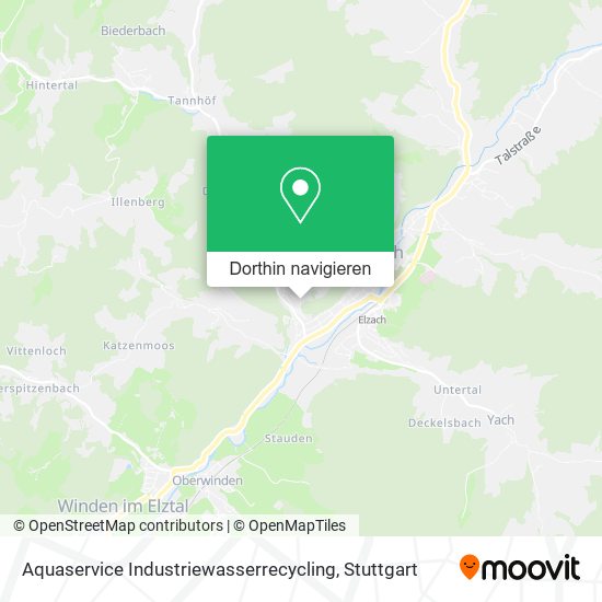 Aquaservice Industriewasserrecycling Karte