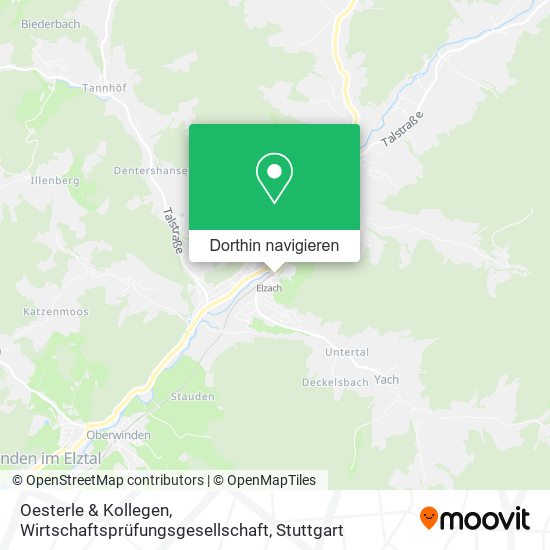 Oesterle & Kollegen, Wirtschaftsprüfungsgesellschaft Karte