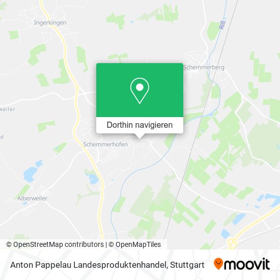 Anton Pappelau Landesproduktenhandel Karte