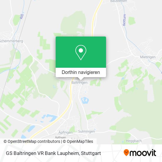 GS Baltringen VR Bank Laupheim Karte