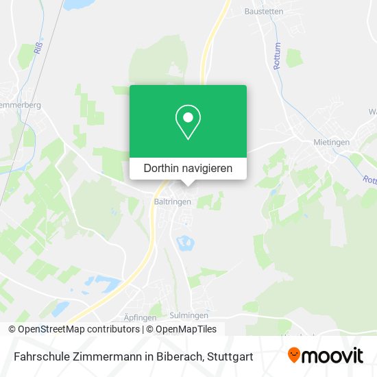 Fahrschule Zimmermann in Biberach Karte