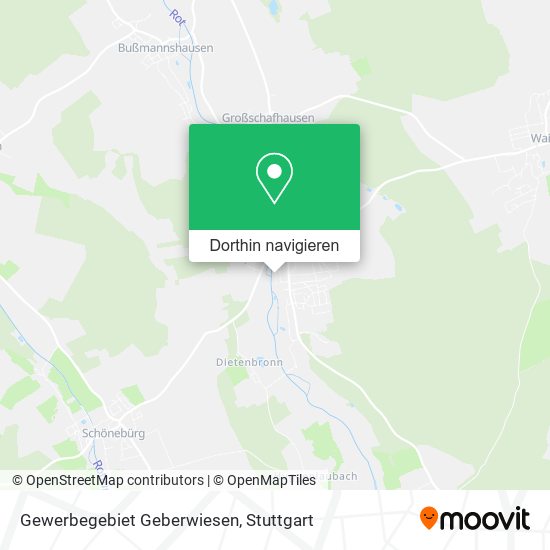 Gewerbegebiet Geberwiesen Karte