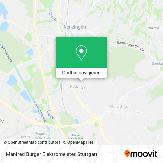 Manfred Burger Elektromeister Karte
