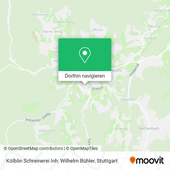 Kölblin Schreinerei Inh. Wilhelm Bühler Karte