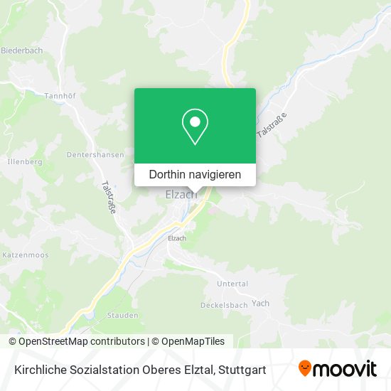 Kirchliche Sozialstation Oberes Elztal Karte