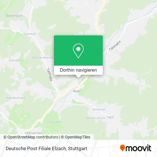 Deutsche Post Filiale Elzach Karte