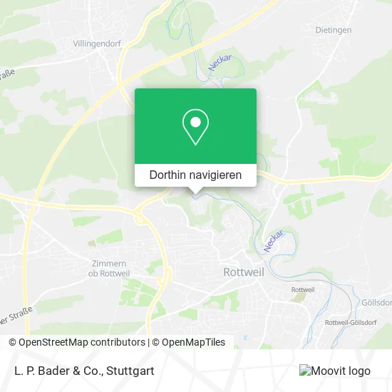 L. P. Bader & Co. Karte