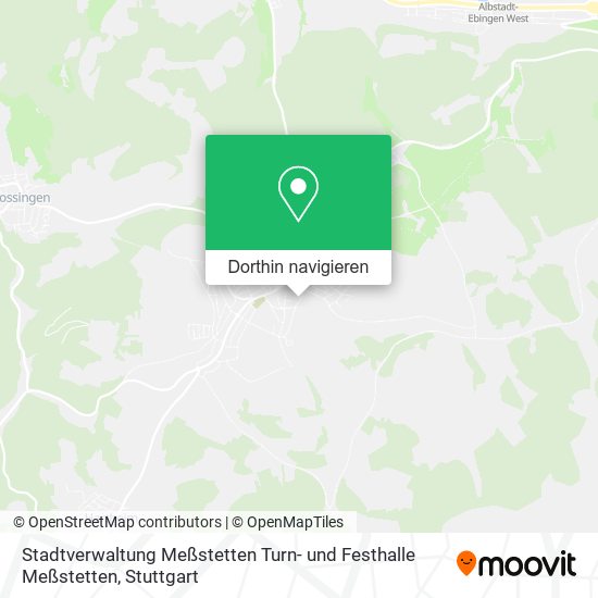 Stadtverwaltung Meßstetten Turn- und Festhalle Meßstetten Karte