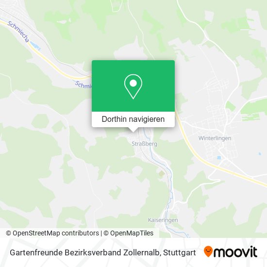 Gartenfreunde Bezirksverband Zollernalb Karte